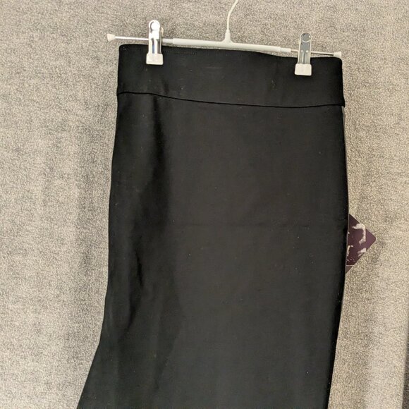 New! Plus Size 3x Pleather Front Black Pants - Picture 6 of 7